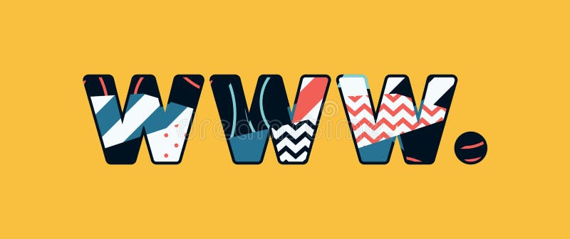 WWW Dot Concept Word Art Illustration vector illustration