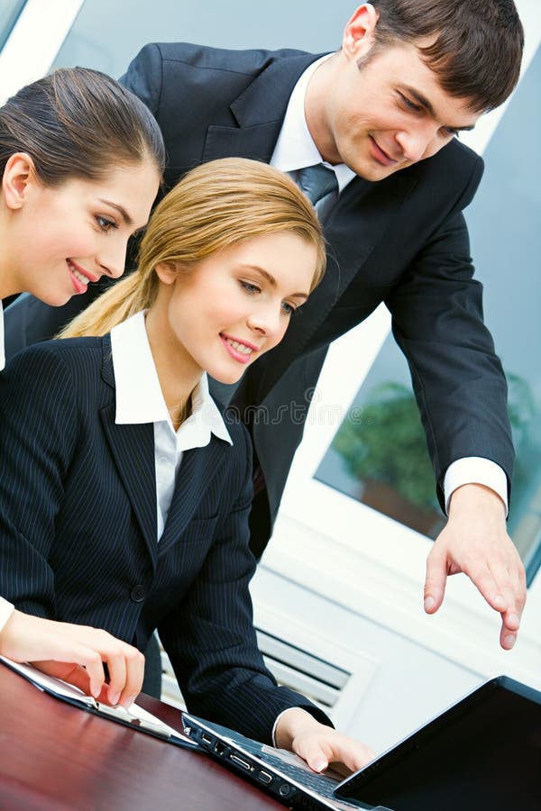 At work stock images