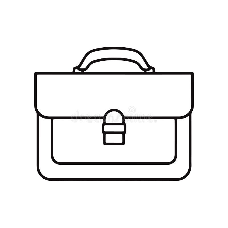 Work Bag Icon. Briefcase Symbol Stock Illustration Illustration of