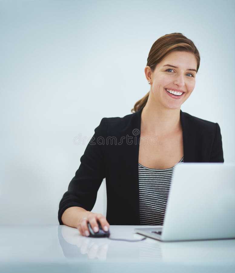 Work Can Be so Fulfilling. Studio Portrait of a Young Businesswoman ...