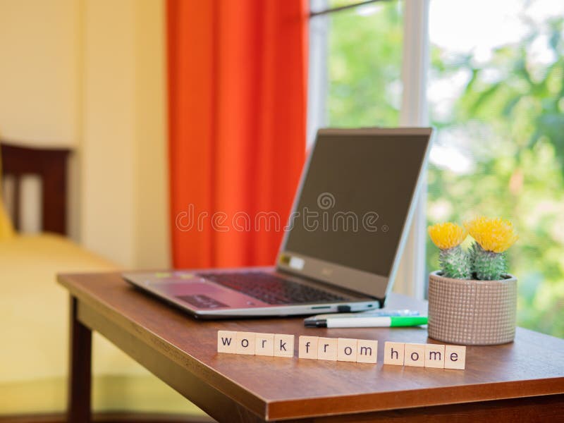 Work Desk By The Window In Bed Room Stock Image Image Of House