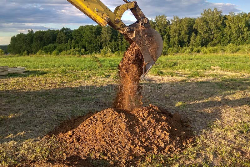 Gravel Trench for Drainage and Drainage, Drainage Around the House Stock Image Image of floor