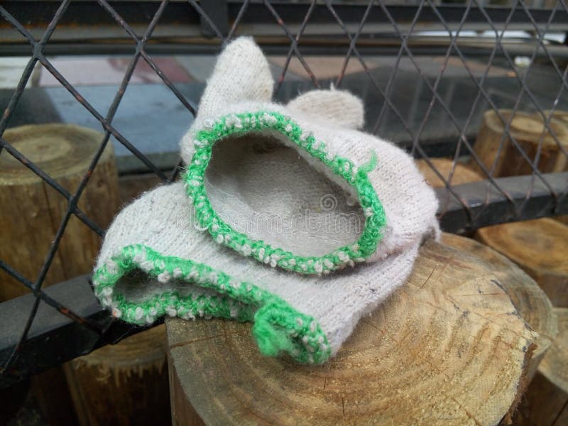 A pair of working gloves were placed at the labor scene. Pair working gloves stock images, royalty-free photos and pictures