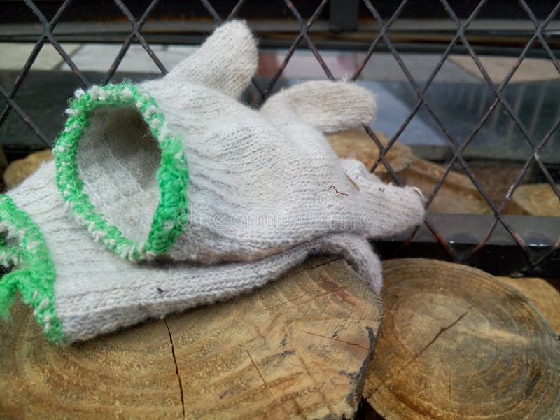 A pair of working gloves were placed at the labor scene. Pair working gloves stock images, royalty-free photos and pictures