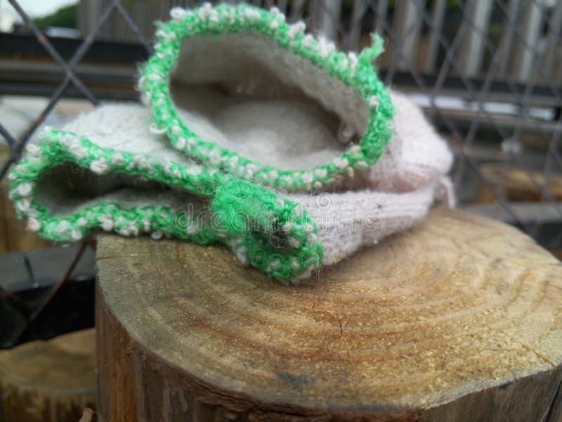 A pair of working gloves were placed at the labor scene. Pair working gloves stock images, royalty-free photos and pictures
