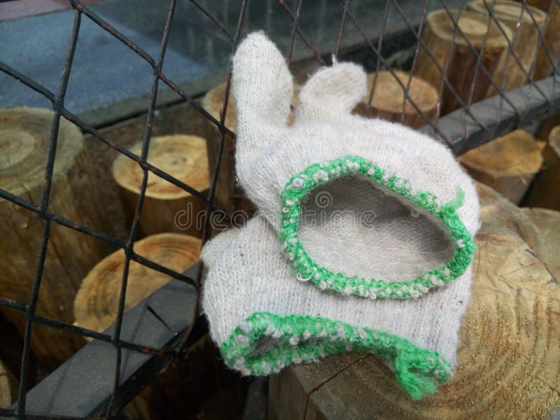 A pair of working gloves were placed at the labor scene. Pair working gloves stock images, royalty-free photos and pictures