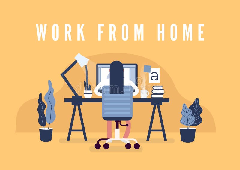 Work from Home Concept. Online Working with Colleagues. Designers