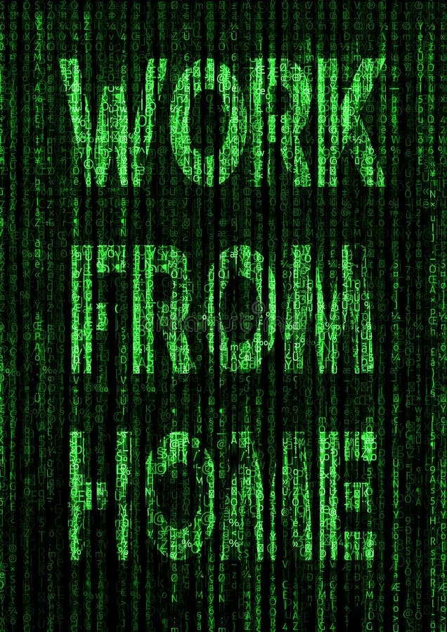 A work from home text graphic illustrating the future of businesses embracing working from a remote location stock photo A work from home text graphic illustrating the future of businesses embracing working from a remote location stock photo