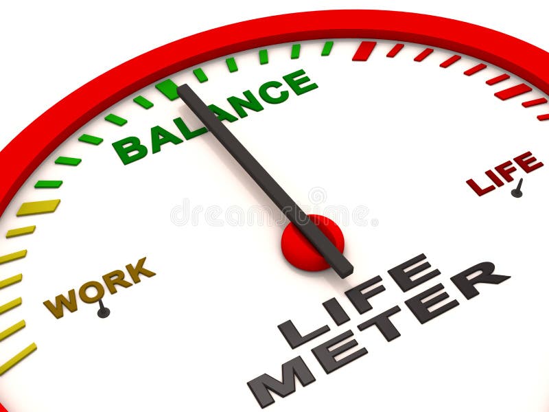 Work life balance royalty free illustration