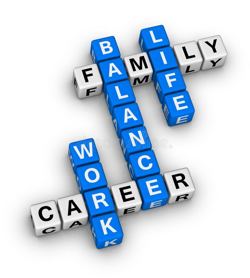 Work and life balance stock illustration. Illustration of equality 33646188