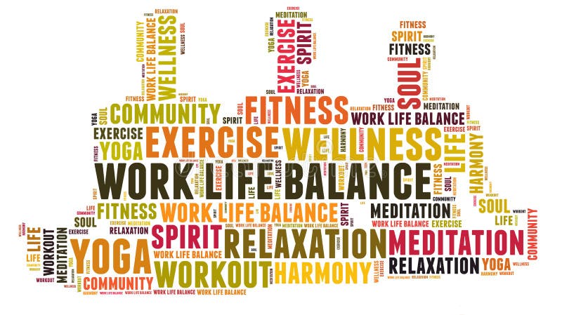 Work life balance vector illustration