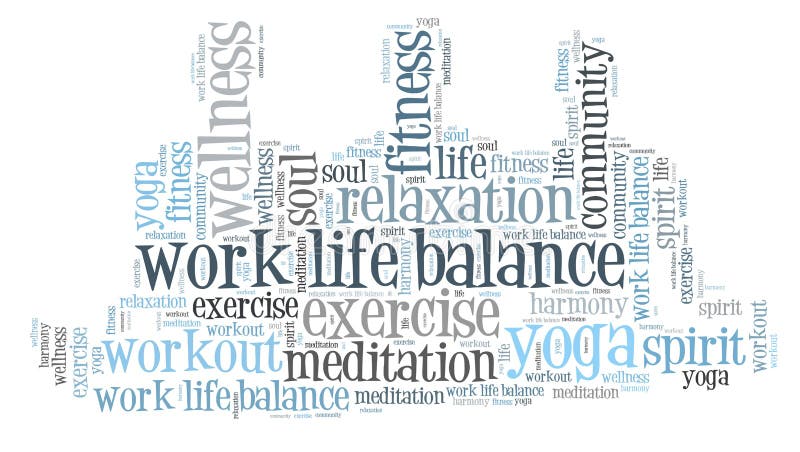 Work life balance royalty free illustration