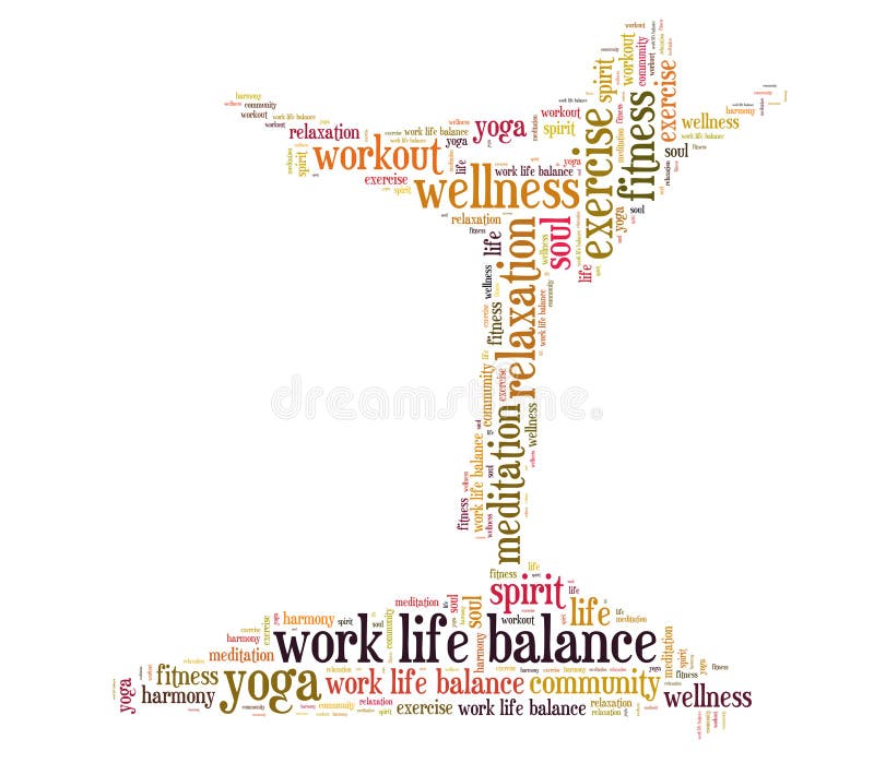 Work life balance royalty free illustration