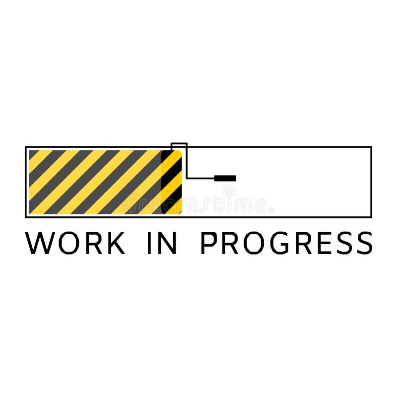 Work In Progress Status Bar Stock Vector Illustration Of Construction User Work In Progress Status Bar Stock Vector Illustration Of Construction User