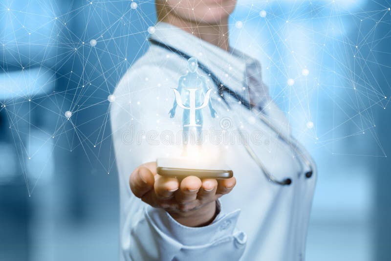 The Work of the Psychologist with the Help of Mobile Devices Stock