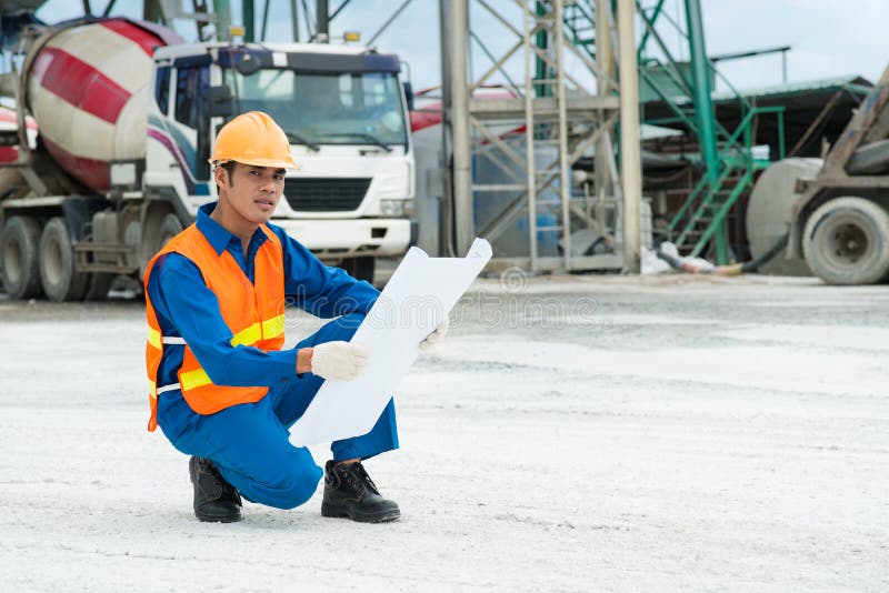 On work-site royalty free stock photos