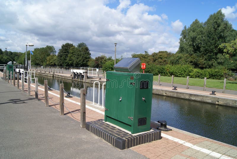 Work Tool for Water Tools Equipment at a Canal Side, Kent, England. Stock Image Image