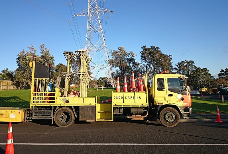Work Zone Safety Truck editorial photo. Image of work 57148751