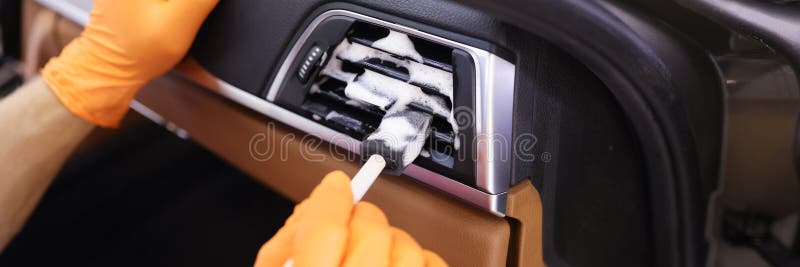 Car Ventilation Grille Air Conditioner Stock Image - Image of