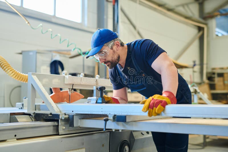 Worker of furniture factory royalty free stock image Worker of furniture factory royalty free stock image