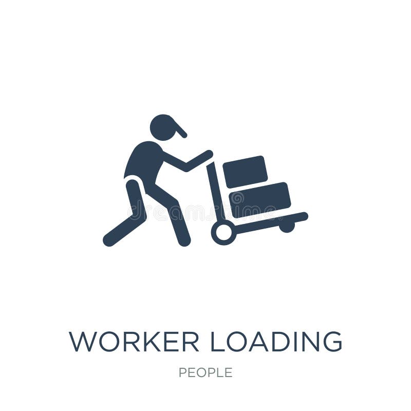 worker loading icon in trendy design style. worker loading icon isolated on white background. worker loading vector icon simple vector illustration worker loading icon in trendy design style. worker loading icon isolated on white background. worker loading vector icon simple vector illustration