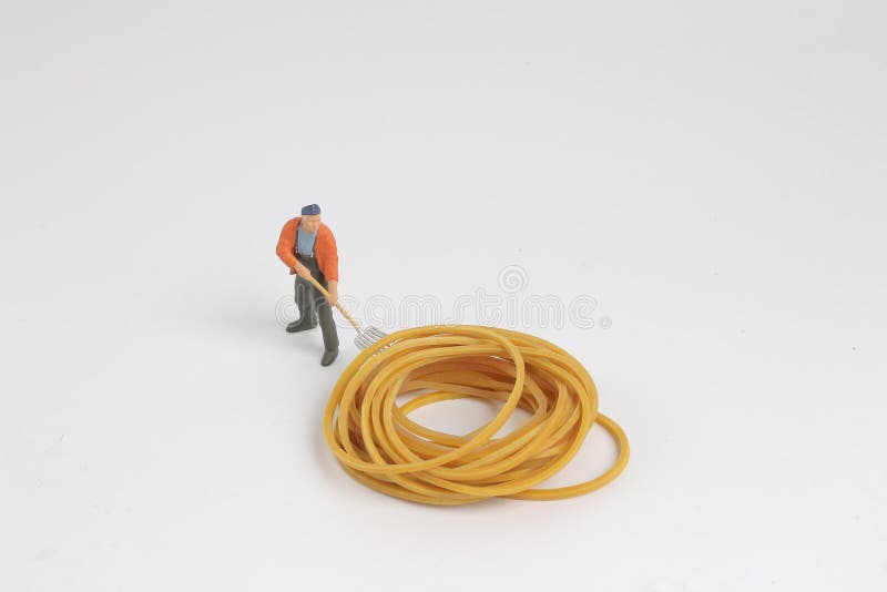 Worker Move the Rubber Band at the Board Stock Photo Image of band