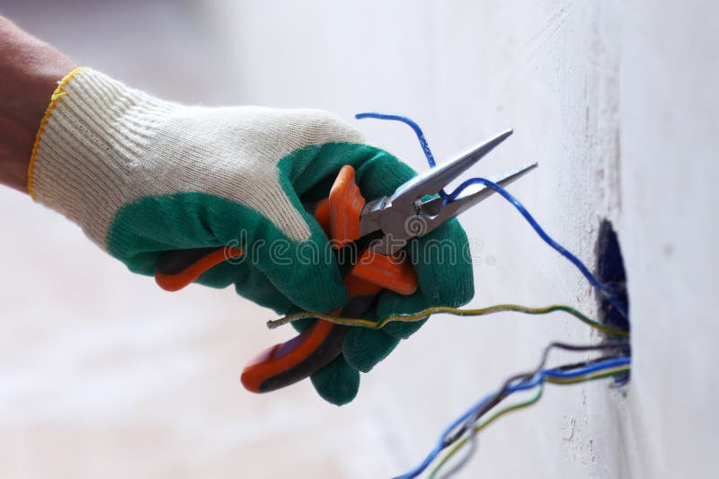 Telephone Cable Repair stock photo. Image of cable, technician 4042150