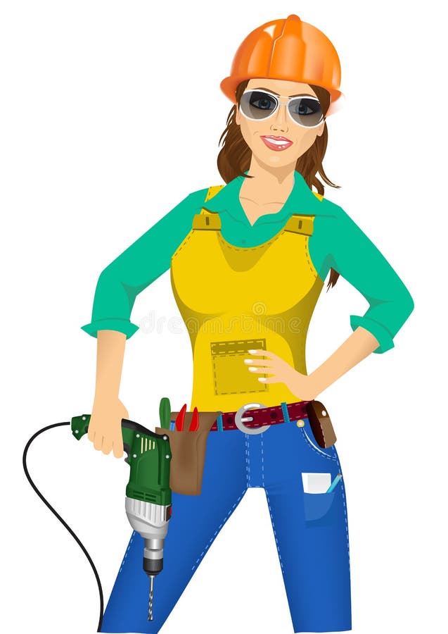 Девушка строитель картинки