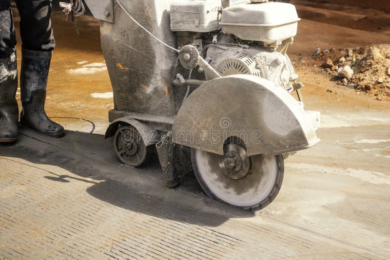 Road cutting machine on construction site stock images Road cutting machine on construction site stock images