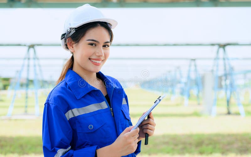 Workers Installing Solar Panels, Engineer Team at Solar Panel Farm
