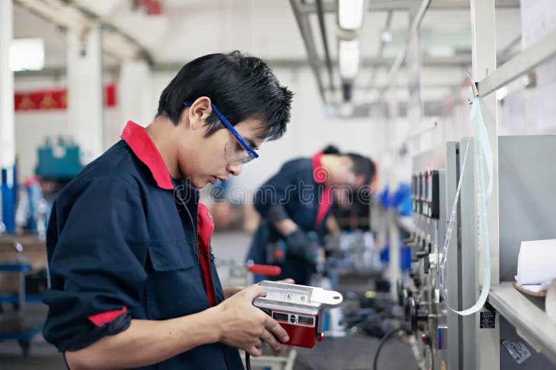 Workers,operators royalty free stock photo