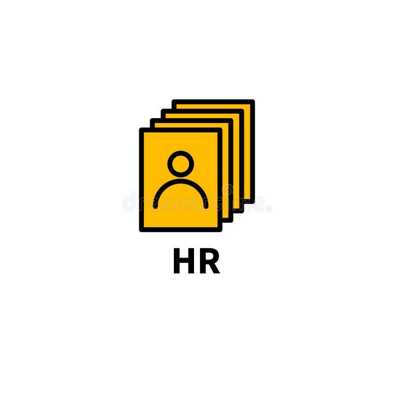 Workers resume, pr icon stock illustration Workers resume, pr icon stock illustration