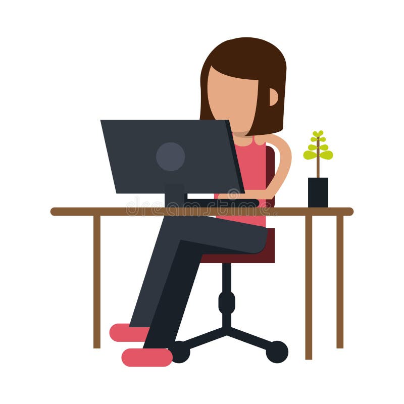 Hacker with computer avatar character Stock Vector Image  Art  Alamy