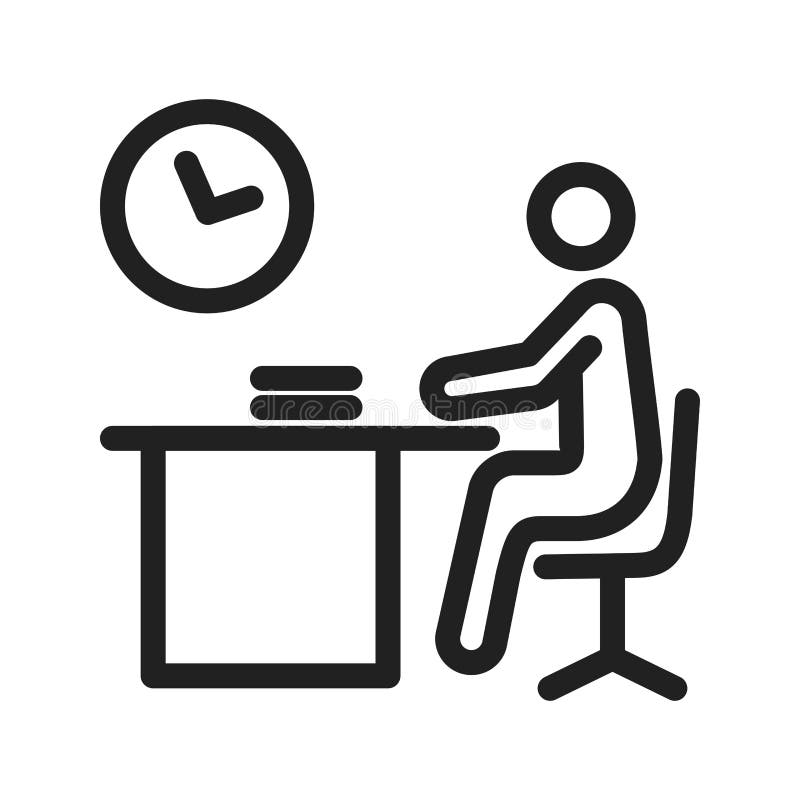 Working Late royalty free illustration Working Late royalty free illustration