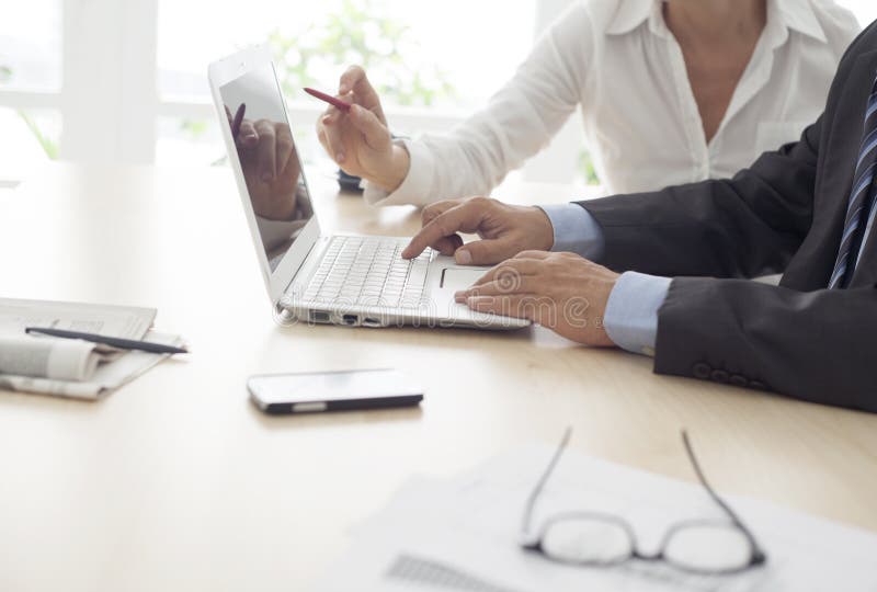 Working man and woman in the office stock photography Working man and woman in the office stock photography