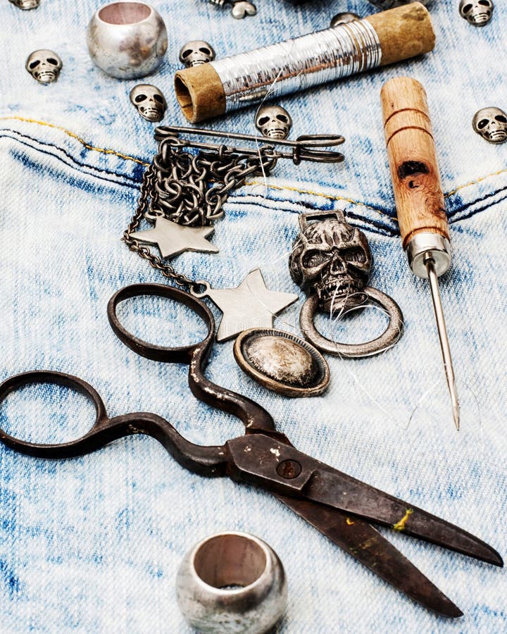 Working Sewing Tools Seamstress Stock Photo Image of repair, ball