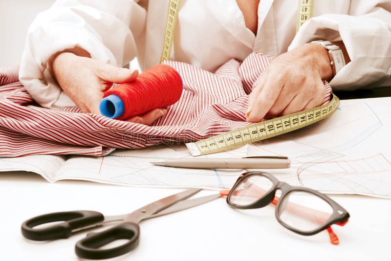 Working in the sewing stock photo. Image of create, hands 78437248