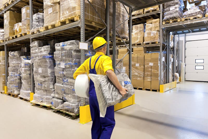 Working in warehouse stock photo. Image of organize, hard 36632620