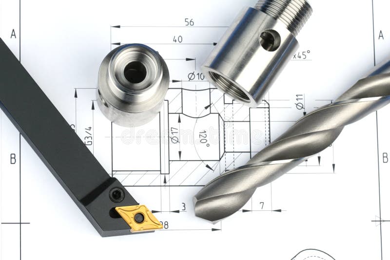 workpiece för drilldrejbänkhjälpmedel arkivfoto workpiece för drilldrejbänkhjälpmedel arkivfoto