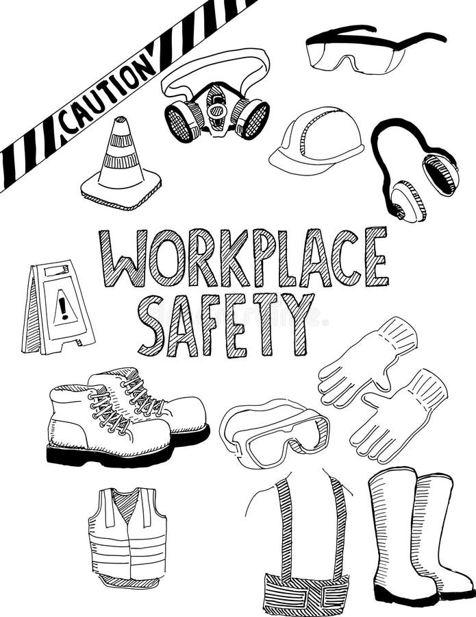 safety gear coloring pages