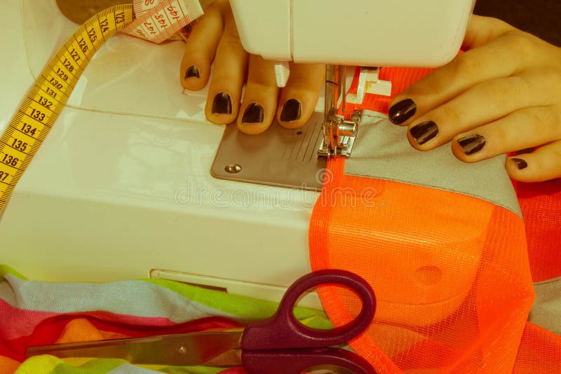 People, Needlework, Sewing and Tailoring Concept Tailor Woman with