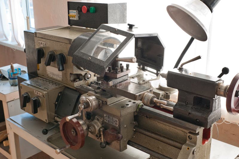 Workplace of the turner. stock photo. Image of drilling 23163364