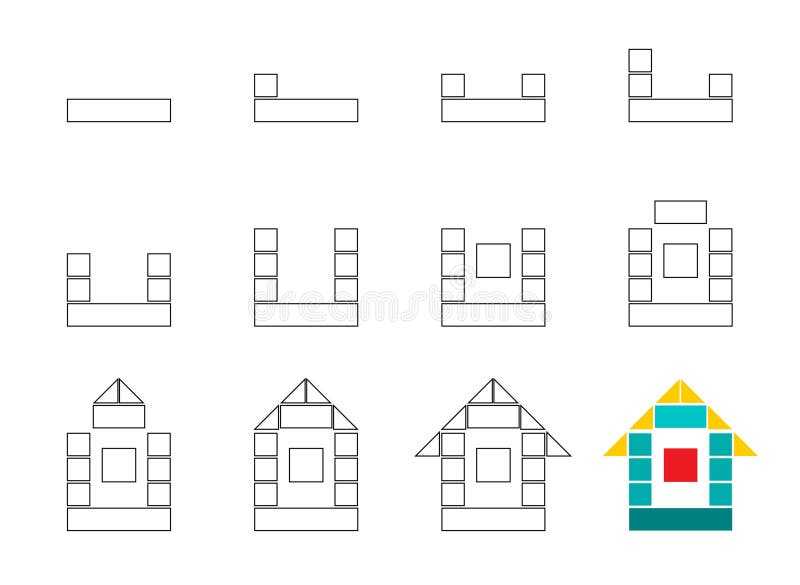 Worksheet Easy Guide To Drawing Cartoon House Simple Step By Step Worksheet Easy Guide To Drawing Cartoon House Simple Step By Step