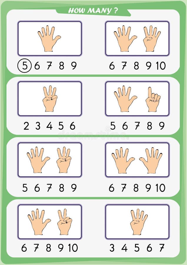 Number 5 - Learn to Count - Numbers from 1 to 10 - The Number 5