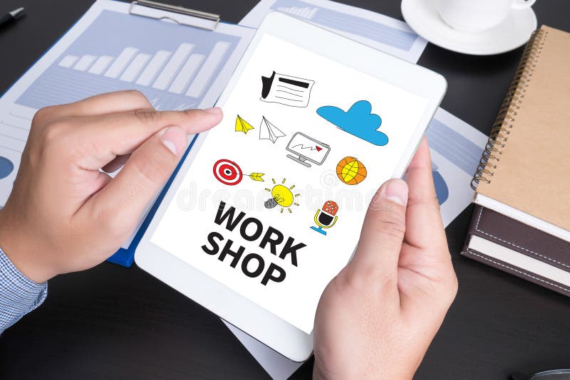 WORKSHOP Business Strategy and Diverse Business Working Onlin Stock