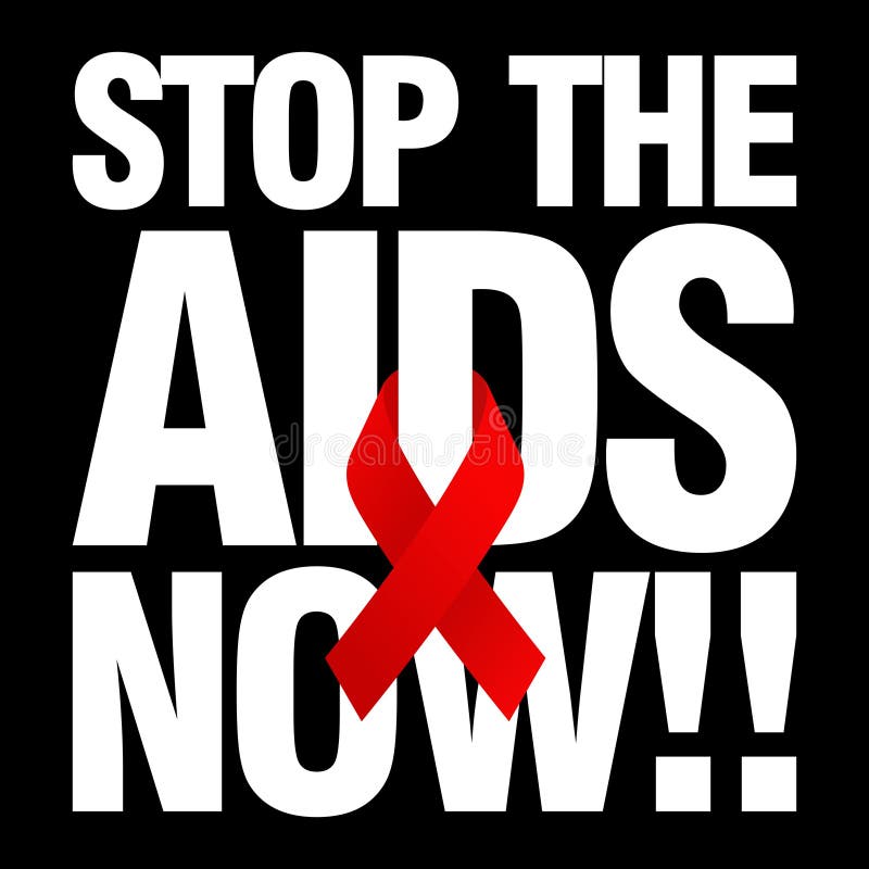 World Aids Day, Poster and Quotes, Inspirational Message Stock