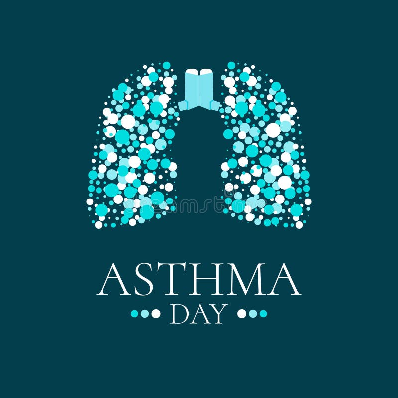 World Asthma Day illustration stock illustration World Asthma Day illustration stock illustration