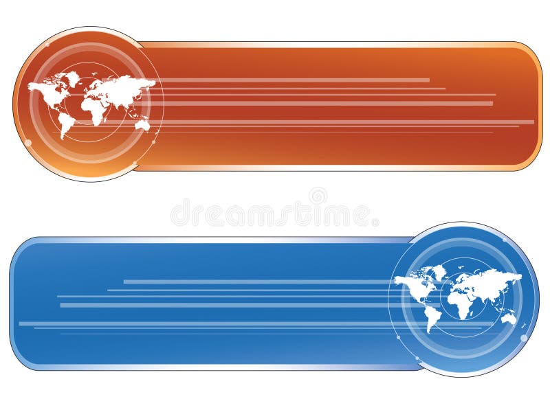 World banners choice stock illustration. Illustration of colours - 5314616