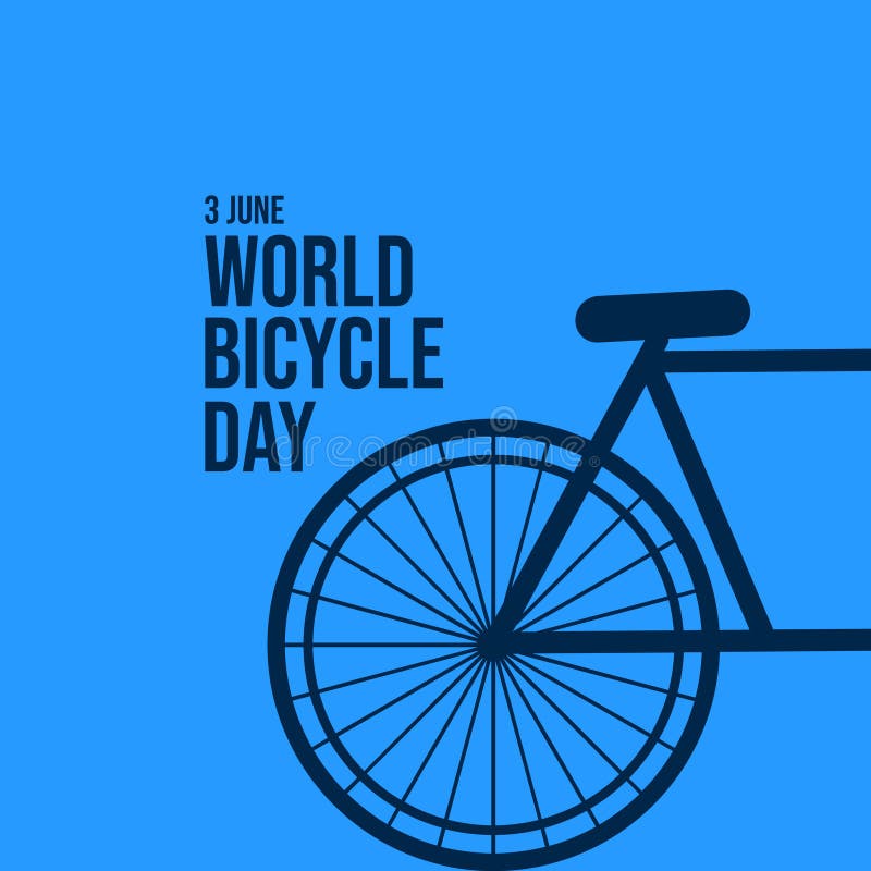 World Bicycle Day Celebration Vector Template Design Illustration Stock Vector Illustration of