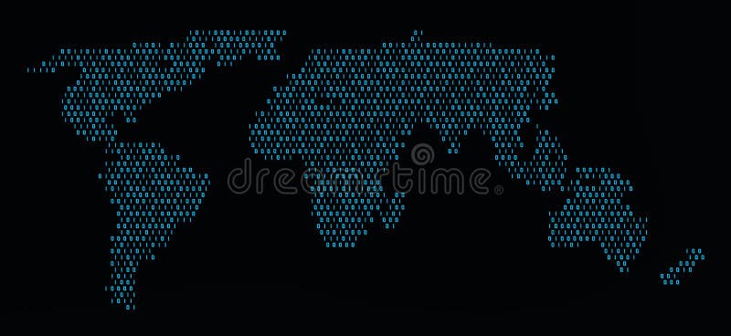World binary code map